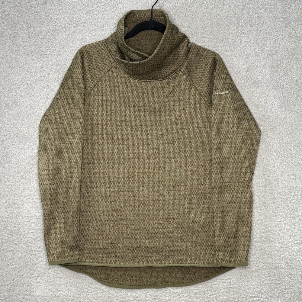 Columbia Womens Sage Green Cowl Neck Sweater Medium Pullover Outdoor‎ Hiking